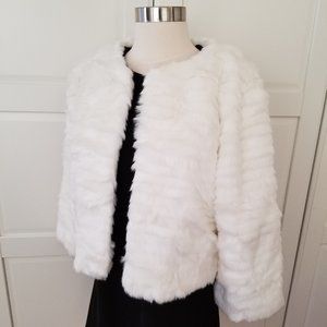 NWT Guess Women's Elvy fur Jacket Coat